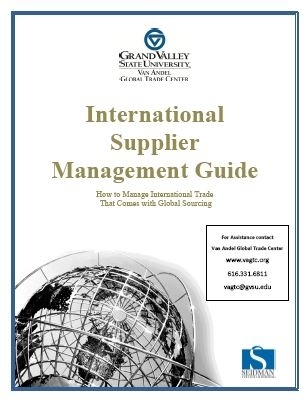 Guidebook supplier management